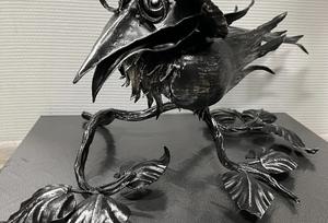 Кованая фигура: Ворона на ветке - фото 5