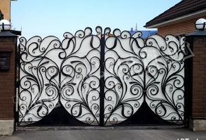 Кованые ворота в стиле фьюжн - фото 61