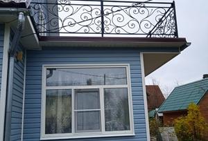 Балкон кованый в стиле Минимализм для мансарды - фото 4