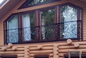 Балкон кованый французский с растительным орнаментом - фото 24