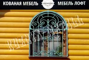 Кованая решетка на окно арочная в стиле Неоклассицизм - фото 5