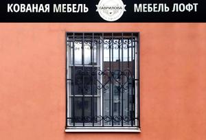 Кованая решетка на окно в стиле Неоклассицизм с цветами - фото 24