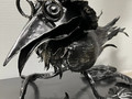 Кованая фигура: Ворона на ветке - фото
