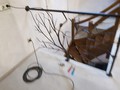 Кованые перила с узором в виде дерева - фото