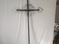 Лютеранский (католический) крест с волютами и навершиями - фото